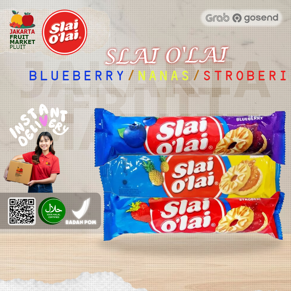 

SLAI O'LAI VARIAN NANAS/BLUEBRRY/STROBERI BISKUIT