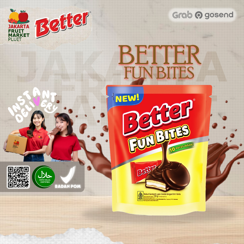 

BETTER FUN BITES BISKUIT COKLAT 100GR