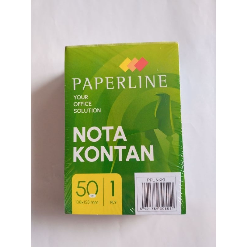 

( PCS )Nota Kontan Paperline 25 Lembar Rangkap 1ply, 2ply dan 3ply ( Kecil )