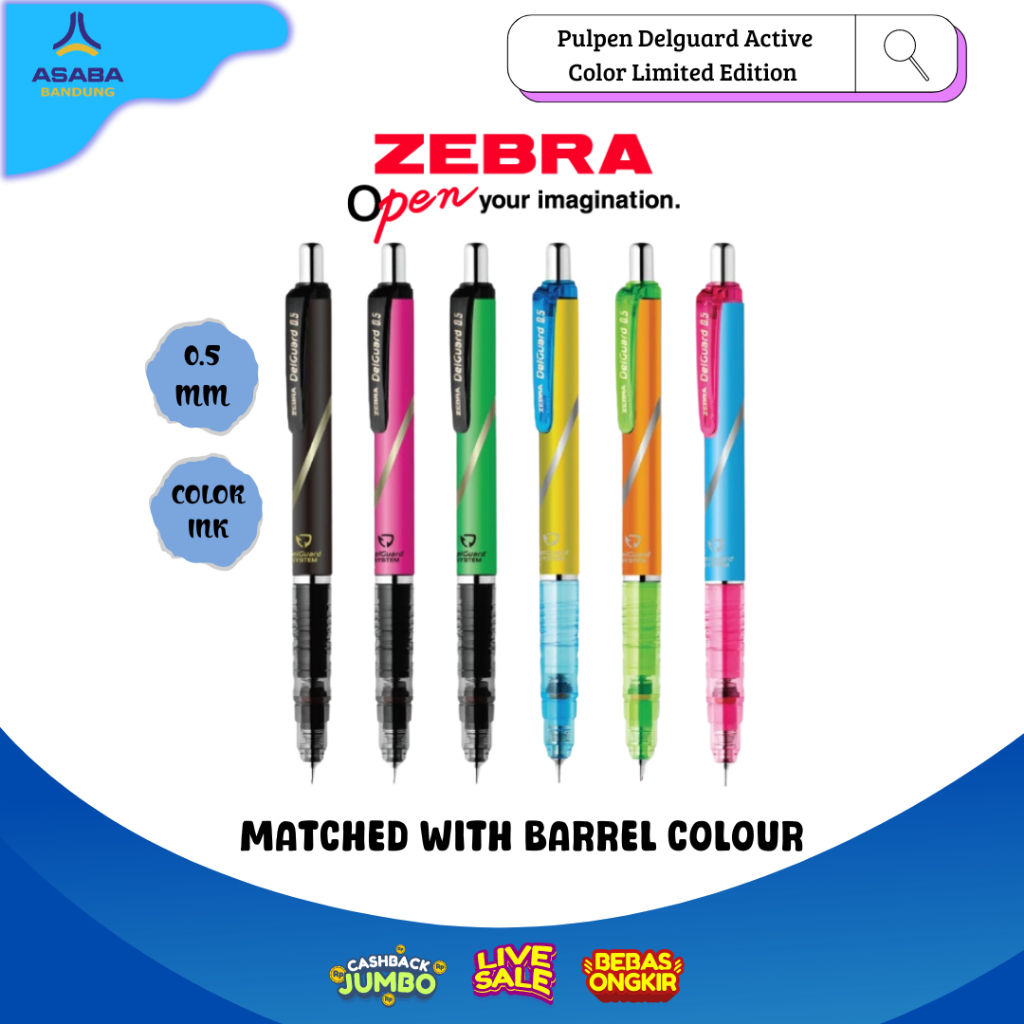 

Asaba Bandung - Zebra Pulpen Delguard Active Color Limited Edition