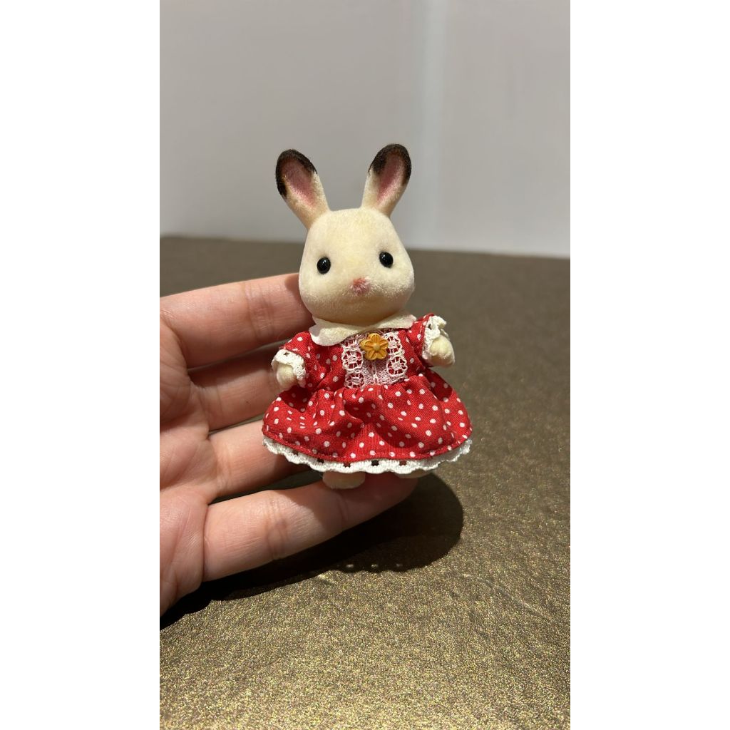 Sylvanian figur choco rabbit preloved