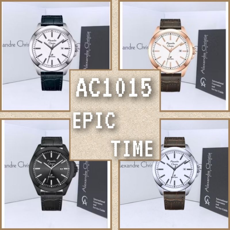 Jam Tangan Pria Alexandre Christie Primo AC1015 AC1015 AC 1015 Tali Kulit
