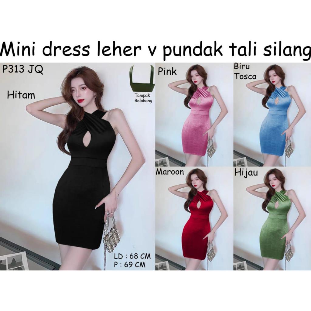 BAJU SEKSI/DRESS BAHAN  BELUDRU PREMIUM