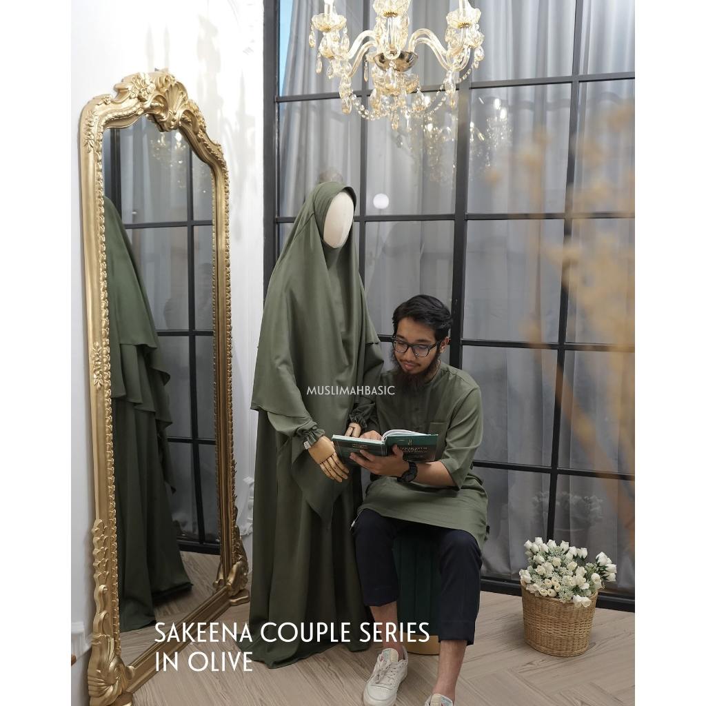 Preloved SET SAKEENA DRESS + FK INSTANT by Muslimahbasic