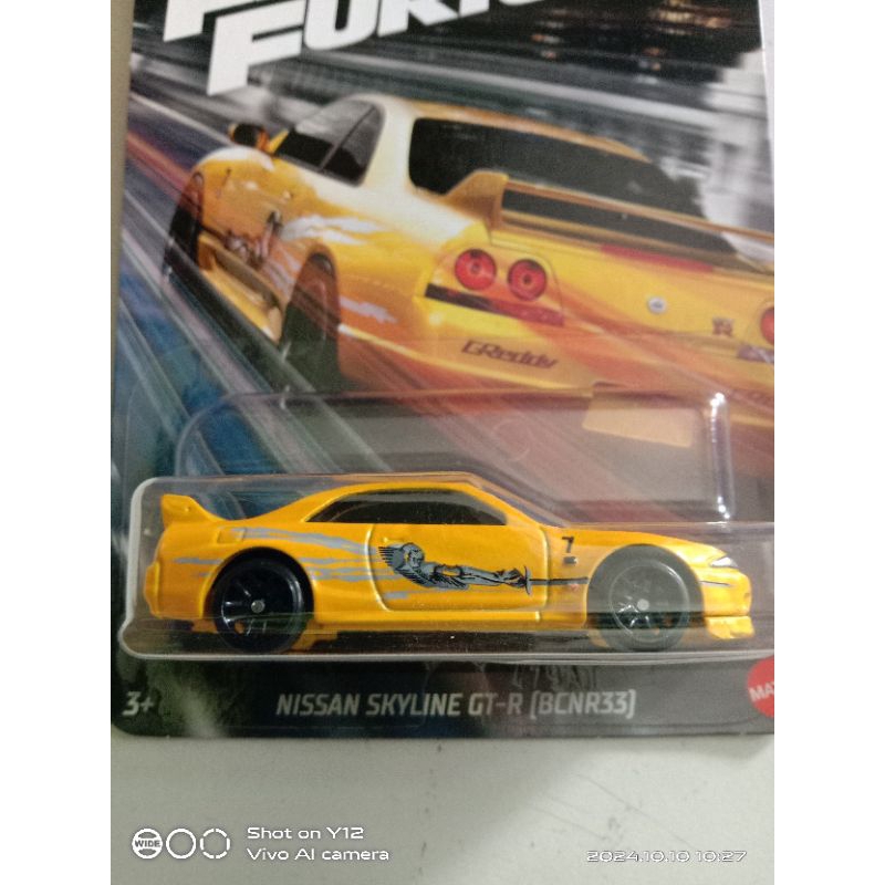 Hot Wheels fast and furious Nissan Skyline GTR BCNR33 1 : 64