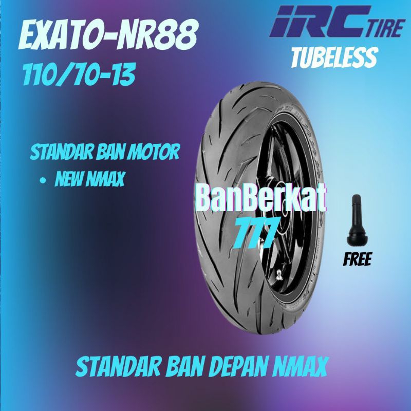 Ban Depan Motor YAHAMA NMAX IRC EXATO 110 70 13 Tubeless