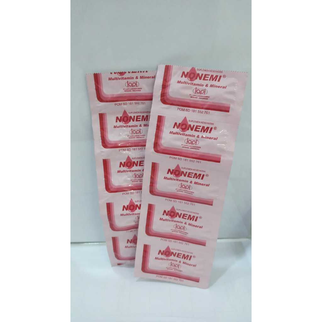NONEMI TABLET isi 10 tablet vitamin tambah darah