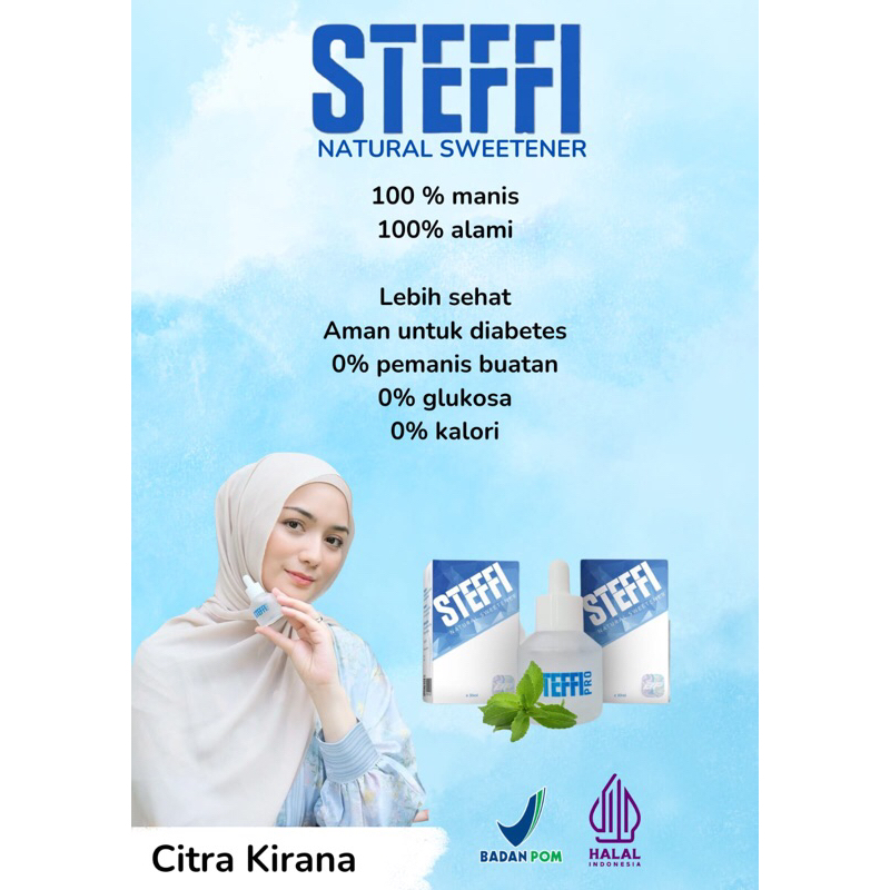 

Steffi Pengganti Gula Alami 300x lebih manis dari gula bahan alami dari daun stevia