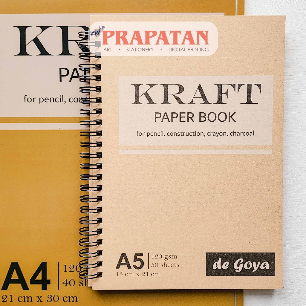 

De Goya Kraft Paper Book Pad | Buku Kraft