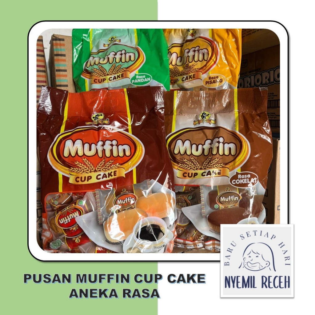 

Pusan Muffin Cup Cake Aneka Rasa Isi 20pcs x 18gr