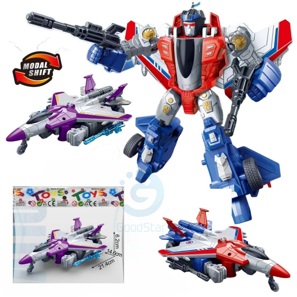 【GoodStar】 Mainan Anak Pesawat Robot 2in1 - Mainan Pesawat Airbus / Deformation Robot / Transformabl