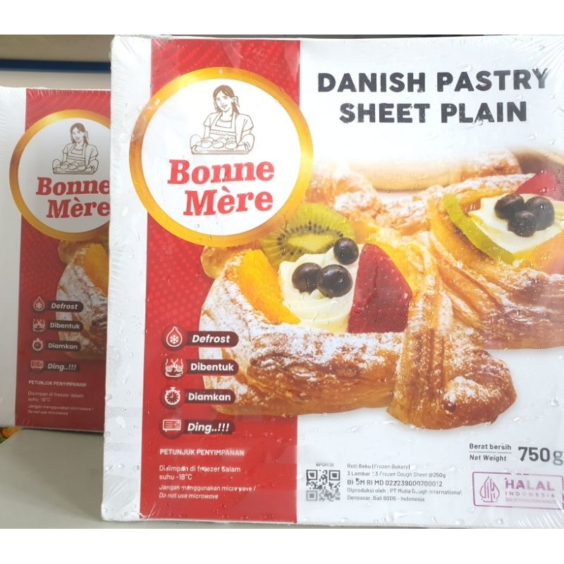 

BonMere Danish Pastry 750Gr / Kulit Danish Pastry 750Gr / Danish Pastry Dough Bon Mere 750Gr