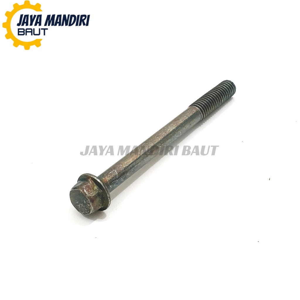Baut Blok CVT M6 X 70 Kunci 8 Ulir 10 Flange Bolt 6X70 Hijau Panjang 70mm