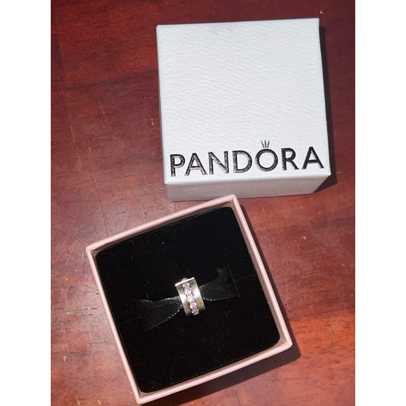 preloved pandora charm clip pink original