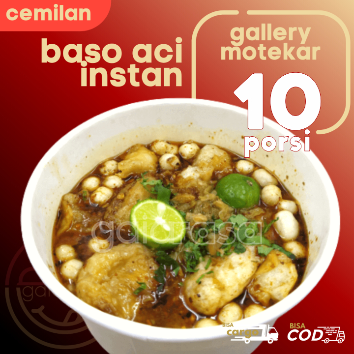 

HARGA RESELLER - 10pcs Baso Aci Instan Gallery Motekar Khas Garut by GaiaRasa