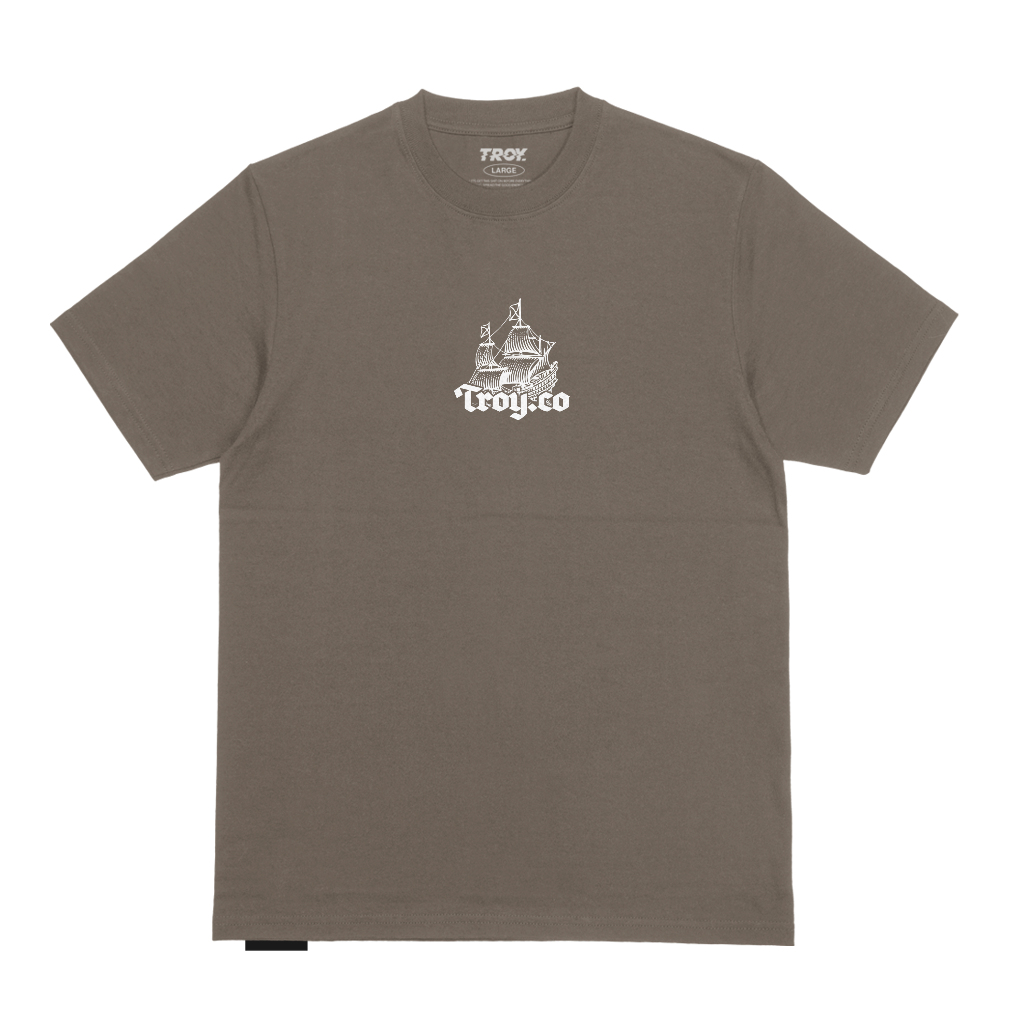 Troy Company Tshirt Maple Brown Pirate Owl - Kaos Lengan Pendek Kaos Coklat Maple MTD 2743