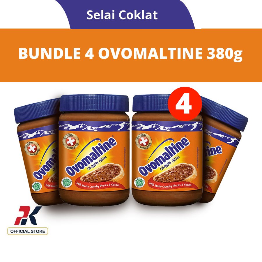 

Bundling 4 Ovomaltine Crunchy 380g