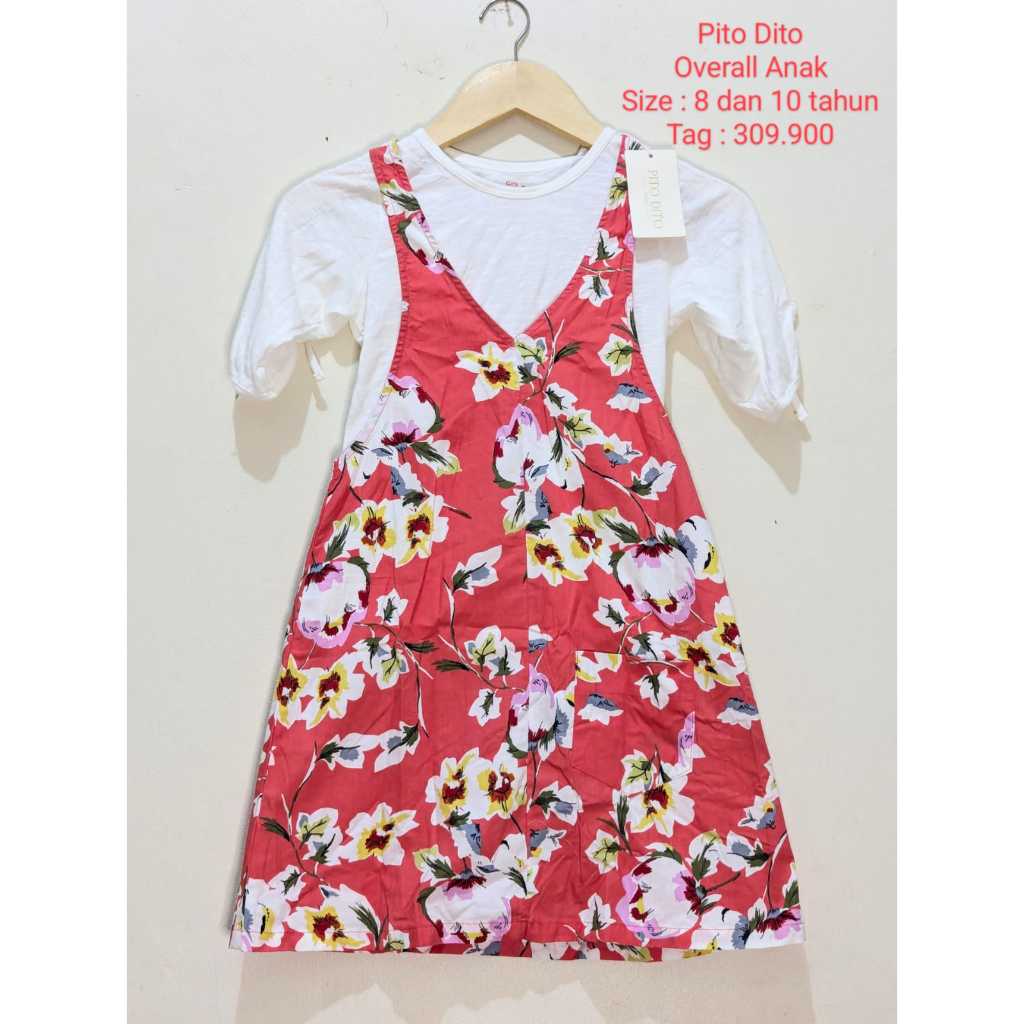Pito Dito Overall Pakaian Anak Perempuan Original