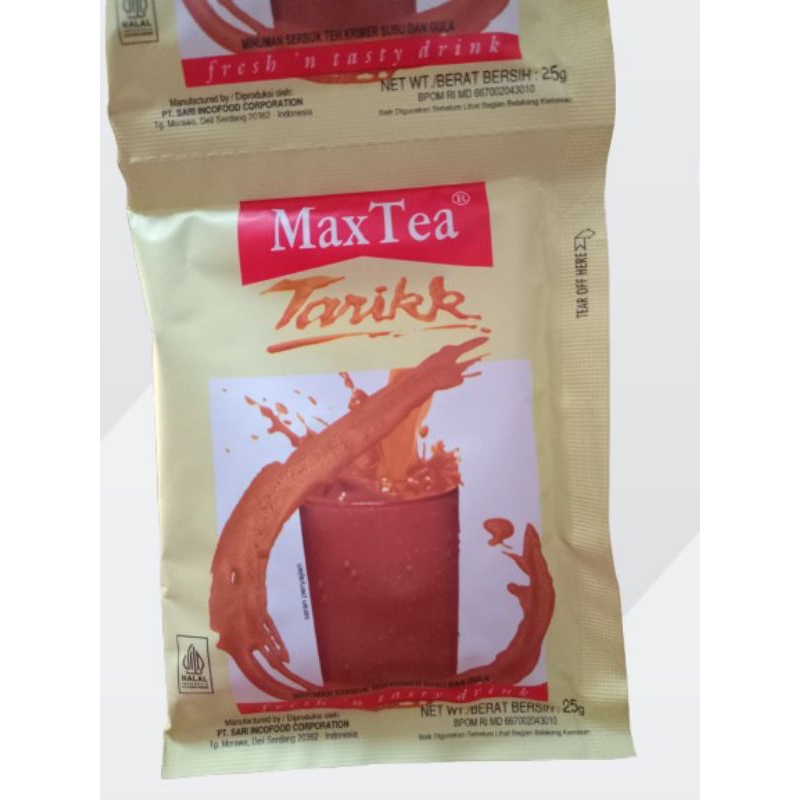 

maxtea teh tarik (1 renceng)