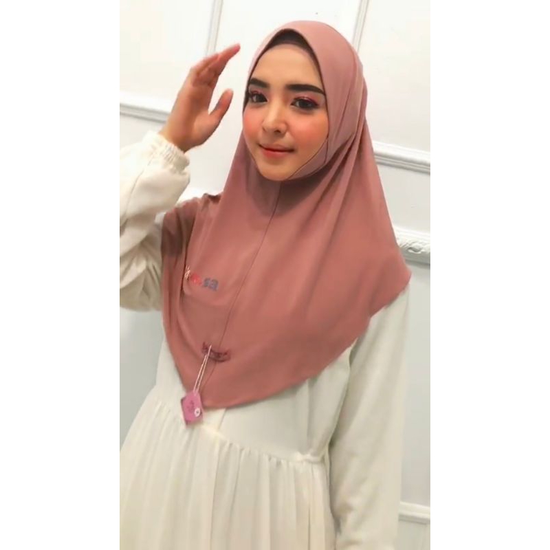 Jilbab instan Malay DAGU /BERGO DAGU Jersey Korea Ori Zakiah