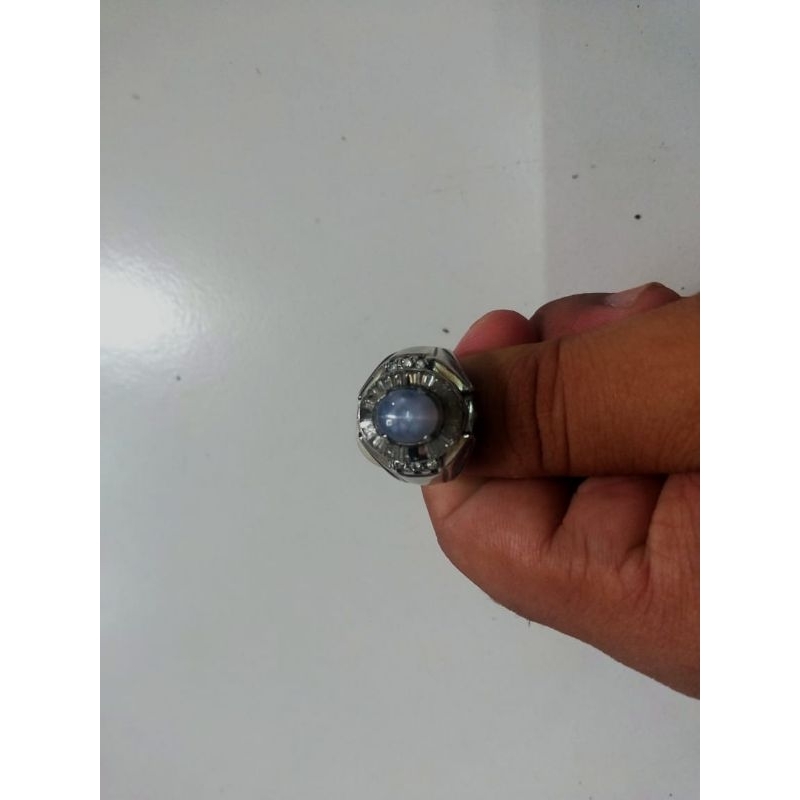 Batu Cincin Blur Safir light purple star