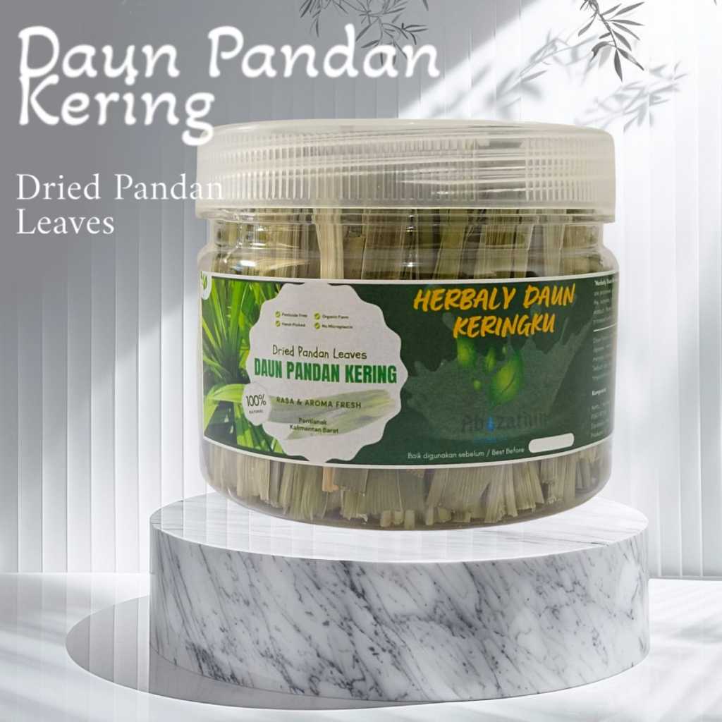 

Daun Pandan Kering 20gr / Rimpang Kering / Dried Pandan 100% Organik / Pandanus Amaryllifolius Kualitas Premium / Herbal Keringku