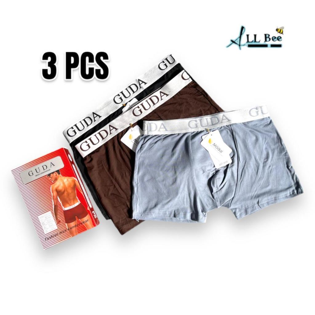 Celana Dalam Boxer Pria Dewasa 3 Pcs GUDA