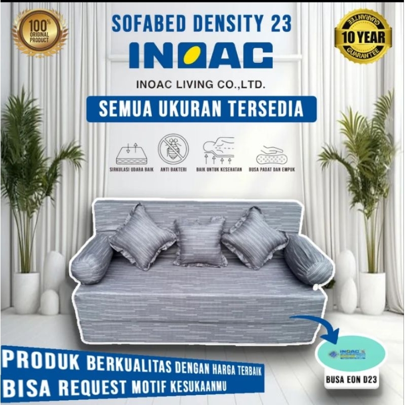 sofa bed inoac eon d23 ukuran 200x180x20