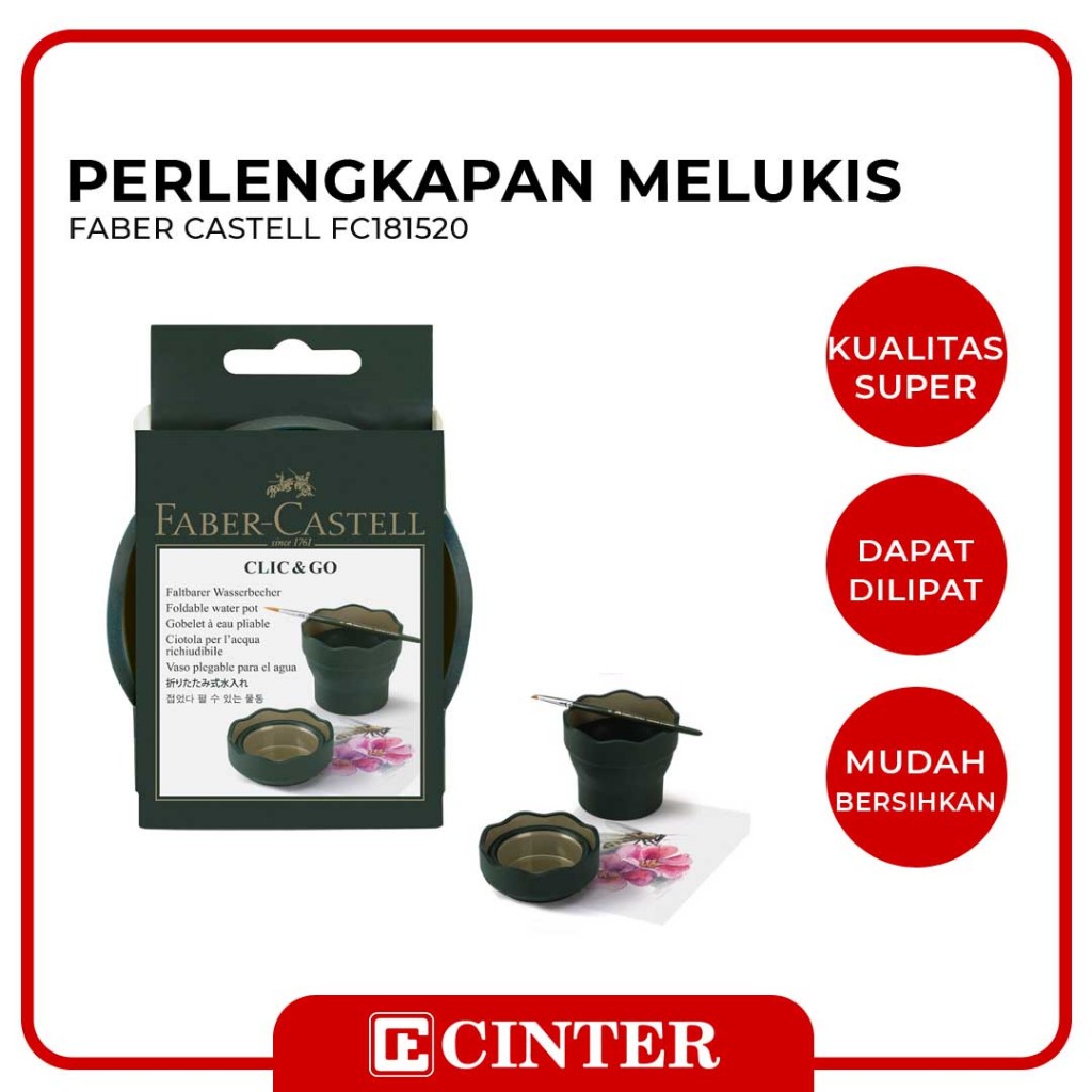 

FABER CASTELL - PERALATAN MELUKIS / WATER CUP ART & GRAPHIC ( FC181520 )