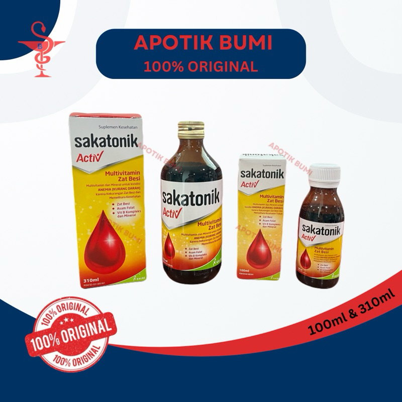 Sakatonik Activ sirup multivitamin zat besi