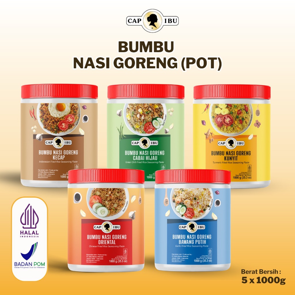 

CAP IBU Bumbu Nasi Goreng Kemasan Pot