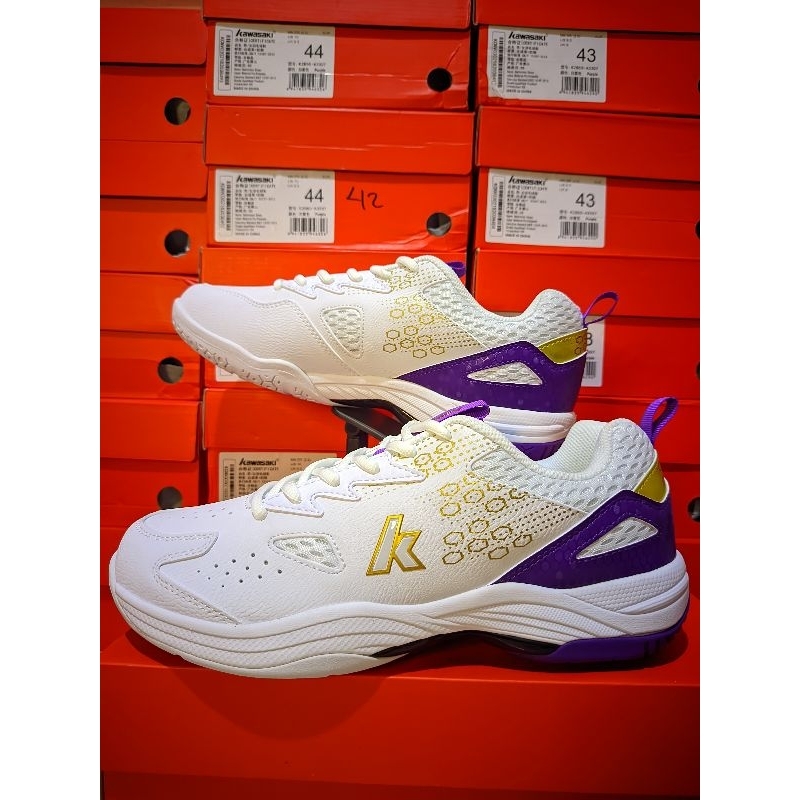 Sepatu Badminton Kawasaki Leap Purple Original