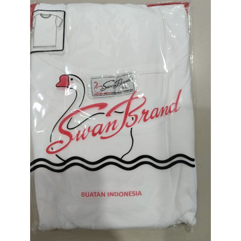 KAOS OBLONG PRIA PUTIH SWAN BRAND / OBLONG SWAN HARGA GROSIR