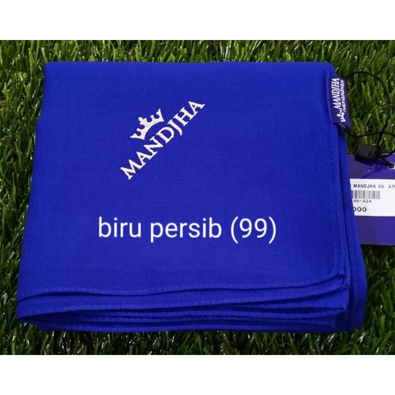 Mandjha Polos Kode 99 Biru Elektrik BCA Ivan Gunawan Fashion Scarf Original Hijab Kode 99 Biru Elekt