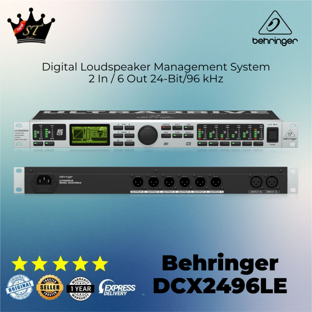Behringer DCX2496LE DCX2496 LE DLMS Speaker Management Crossover