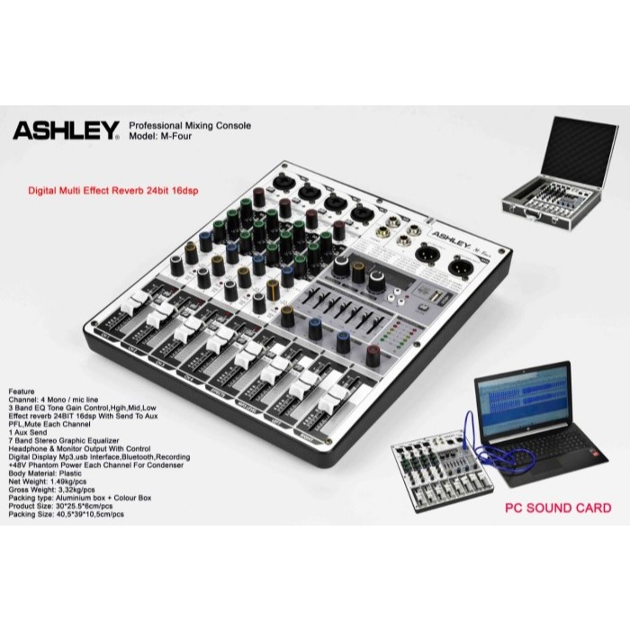 Mixer Ashley M Four Original 4 Channel Bluetooth