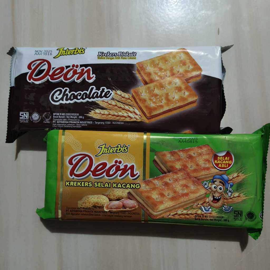 

Interbis Deon Chocolate/ Peanut Biscuits 200gr