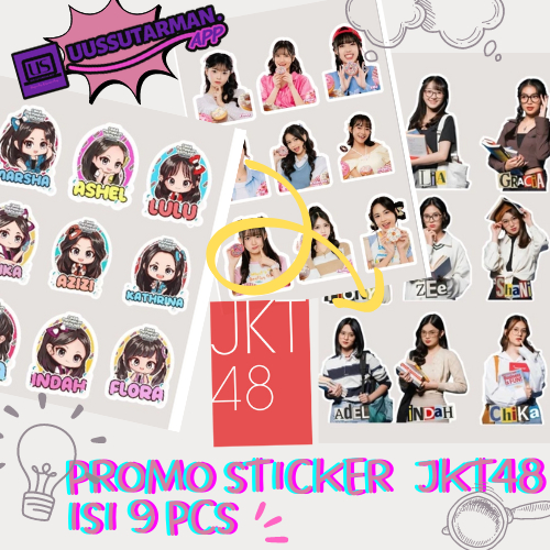 

Promo Stiker JKT 48 1 paket isi 9 pcs