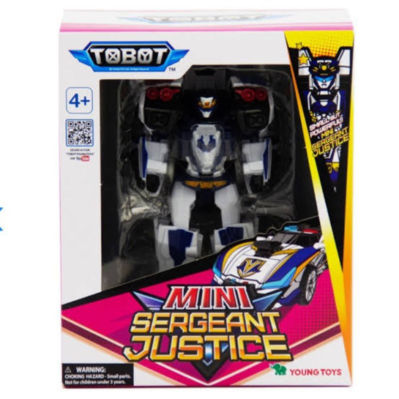 Mainan Robot Tobot Galaxy Detective Mini Sergeant Justice Mobil Polisi