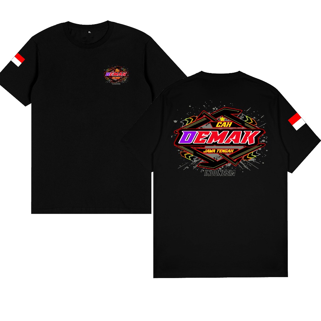 KAOS CAH DEMAK M2 COTTON COMBED 24S TEBAL BISA COD KAOS DISTRO KAOS KEREN