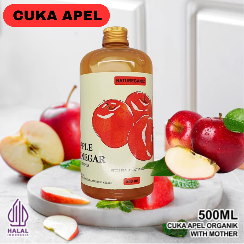 

AISARA Store25 Cuka Apel Organik Cider Vinegar With Mother 500ml Original Kesehatan Diet Detoks
