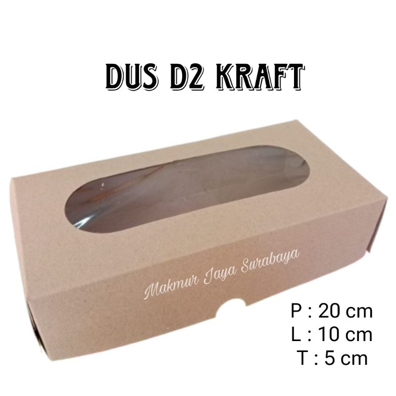 

Dus D2 Kraft 10 x 20 x 5cm/Dus Donat isi 2/Dus Donat Ganda/Dus Donat Kraft Coklat/Dus isi 2 kue
