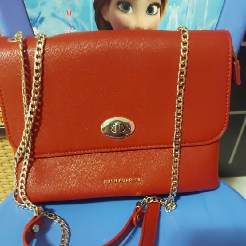 Tas Hush Puppies merah NEW ORI