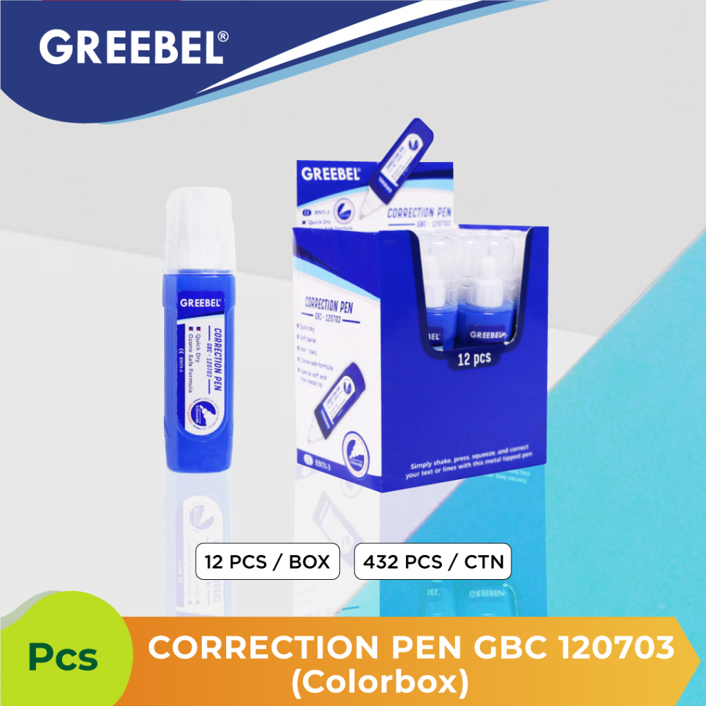 

Greebel Correction Fluid, Tipe X Cair GBC 120703 untuk sekolah, kantor, Quick Dry and Non Toxic