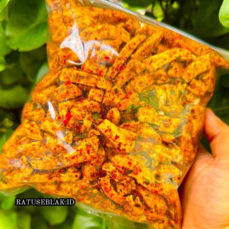 

BASRENG/ BASO GORENG EXTRA PEDAS DAUN JERUK NETTO 1KG / CEMILAN INSTAN