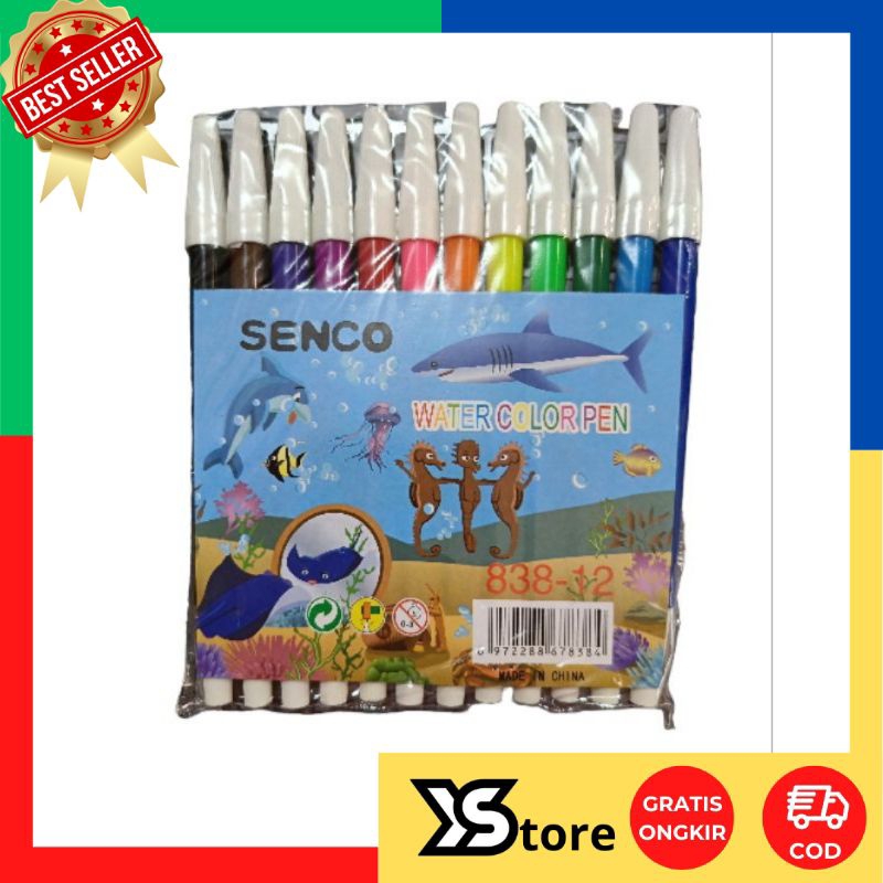 

spidol gambar mewarnai, Warna Warni isi 12 Pcs