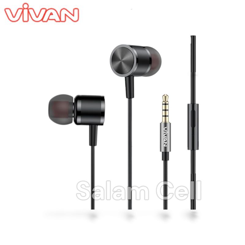 Headset Vivan Q11S Metal Bass Ergonomis Bergaransi Original