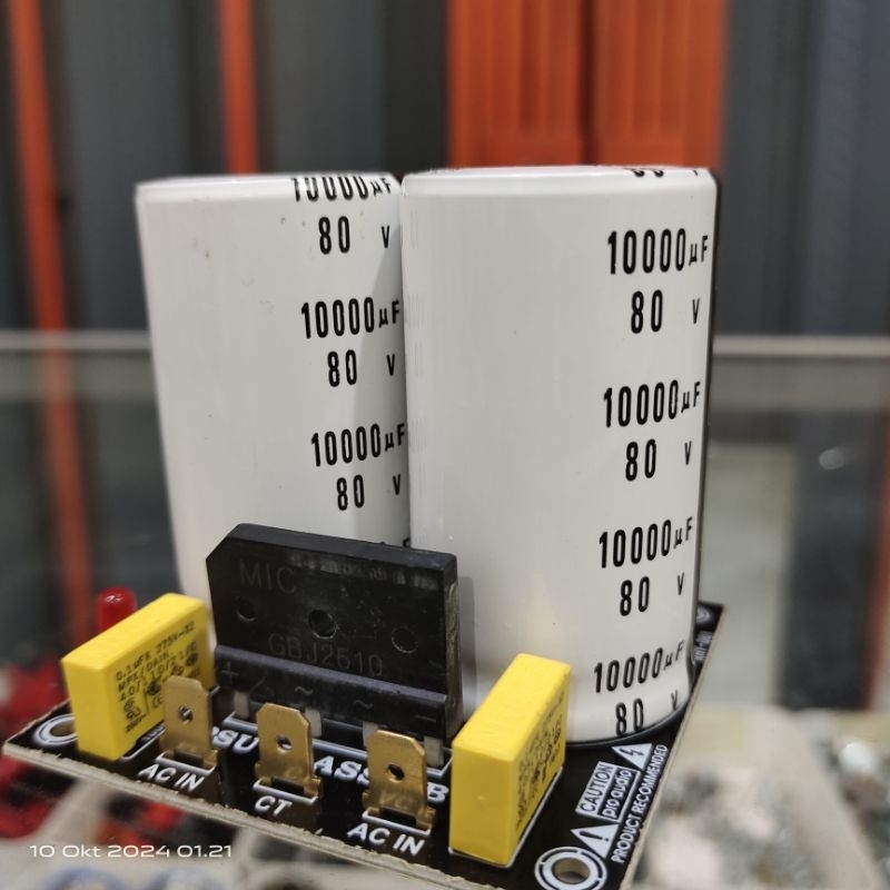 KIT PSU 2 ELCO + ELCO NICHICON PUTIH 10000UF 80V