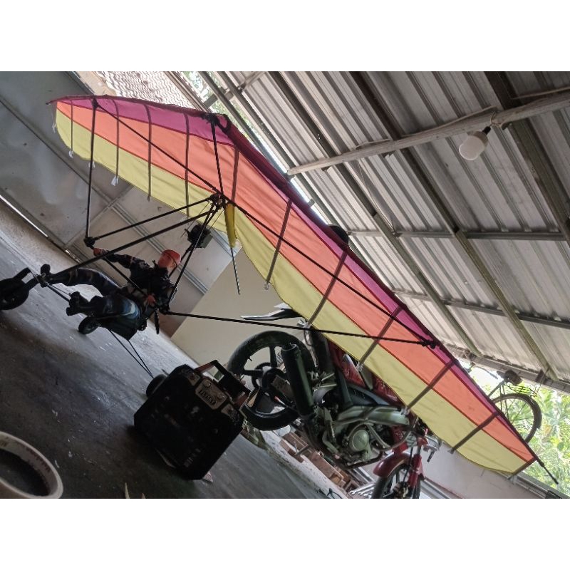 RC MICROLIGHTS TRIKE GANTOLE ULTRALIGHT PARALAYANG PESAWAT DRONE REMOT WINGSPAN 2M & 3M BY SYAHRUL D