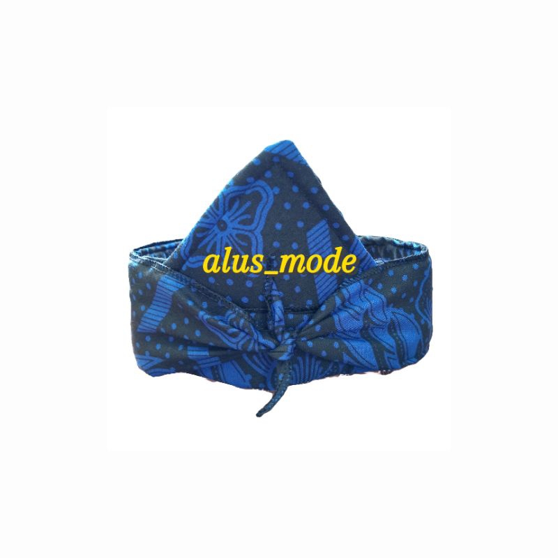 Iket kepala sunda jawa baduy dewasa & anak blangkon bolong batik topi laki laki keren iket sunda ana